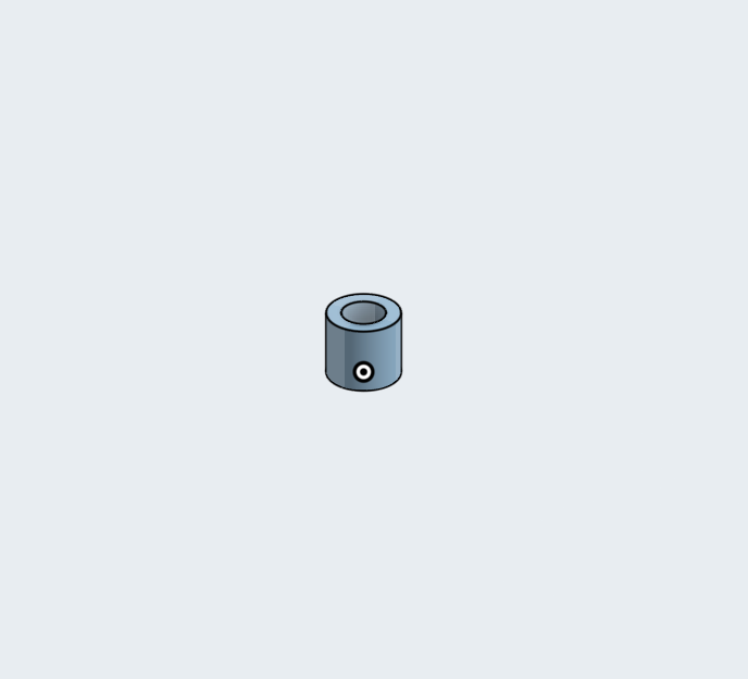 CAD model of an end cap